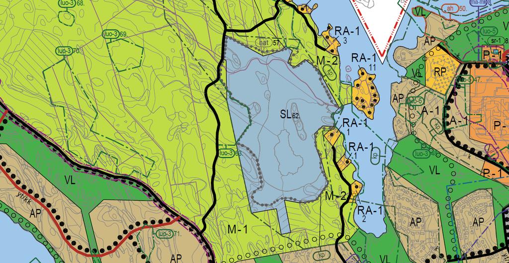 4 MAI S E MAT YÖLUPAA K O S K E VAT K AAVAM Ä ÄR ÄYKSET YLEISKAAVAS S A MRL 128 : yleiskaavojen M-alueiden maisematyölupa pois Luontoarvot tulee