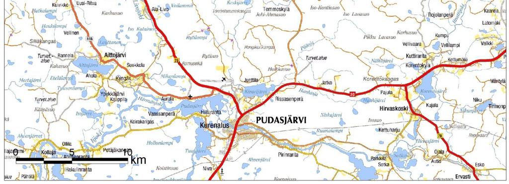 2.1 Hankealue ja suunniteltu toiminta Ahosuon koko hankealueen ala on 257 ha (kuva 5-2), josta olemassa olevien lähtötietojen mukaan turvetuotantoon soveltuva ala on noin 200 ha.