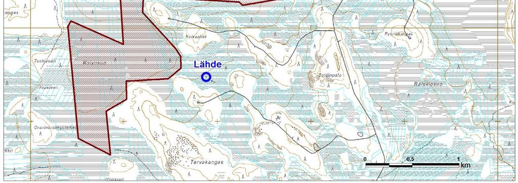 Hankealue rajattu ja lähde