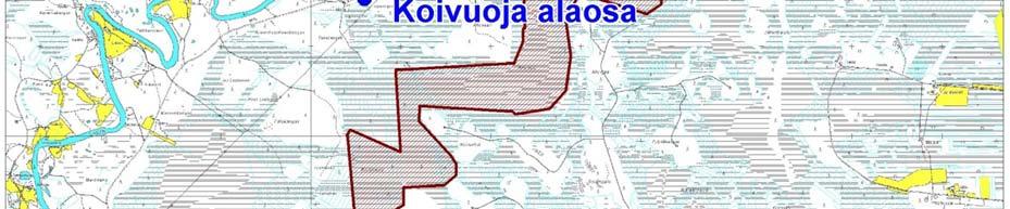 7277557). Ahosuon ennakkotarkkailupisteitä on yhteensä kolme. Kuva 1-2. Ahosuon ennakkotarkkailupisteet Livojoessa, Koivuojassa ja Peuraojassa. (Pohjakartta (C) Maanmittauslaitos lupanro.