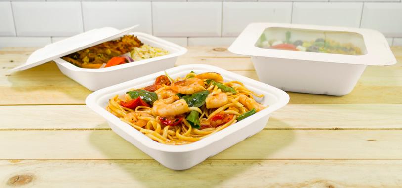 Kaikkiin kokoihin sisältyy kaksi erisyvyistä rasiaa ja kolme kansivaihtoehtoa, mm. Vegwaren uudet läpinäkyvät PLA-kannet.
