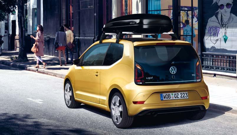 lumilautatelineelle ja kätevälle kattoboksille. Perusteline on täysin esiasennettu ja testattu Volkswagenin tiukkojen City Crash Plus -vaatimusten mukaan.