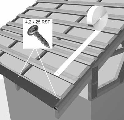 2.7. Alaräystäslista Alaräystäslista kiinnitetään