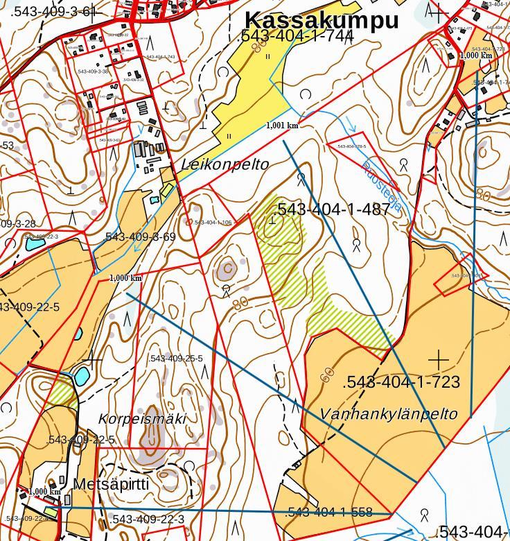 FCG SUUNNITELU JA TEKNIIKKA OY LIITE 5 3 (4) 18.11.2016 Kuva 3. Kaivot hankealueesta luoteeseen (nrot 5, 6, 8, 9, ja 17).