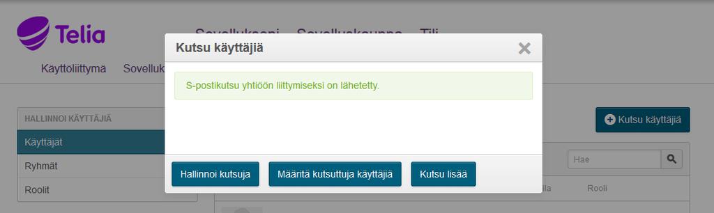 Käyttäjätunnus = luotava sähköpostiosoite. Voit tarvittaessa muuttaa tunnukset haluamaasi muotoon. Täytä myös Etunimi - ja Sukunimi -kentät (näistä muodostuu käyttäjän näyttönimi.