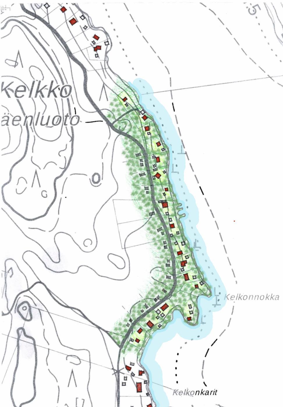 4.5. Ranta-asemakaavan muutoksen ratkaisu ja perusteet Maisemaan ja ympäristöön sovittamisen tärkeyden korostamiseksi on rakennusoikeutta osoitettu 40 k-m²