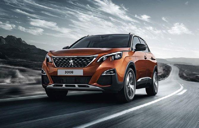 VUODEN AUTO UUSI SUV PEUGEOT 3008 Uusi PEUGEOT 3008 SUV on sulavalinjainen ja erottuva katumaasturi.