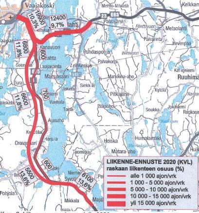 32 4.3.2 Taloudelliset vaikutukset Uuden Nelostien rakentamisen hinta on tehdyn kustannusarvion mukaan välillä Toivakka Vaajakoski noin 33 miljoonaa ja tällä kaava-alueella noin 19 miljoonaa