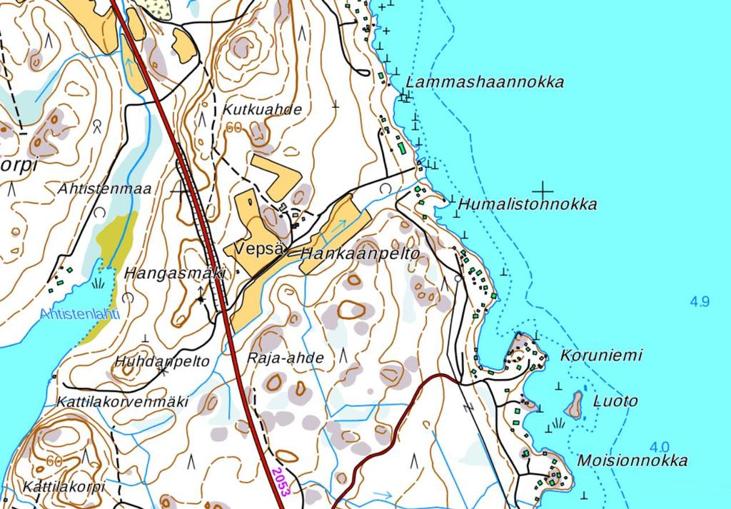 Kiinteistön Letkuranta omistaa Euran kunta, kiinteistö Heikintalo on yksityisomistuksessa. Molemmilla kiinteistöillä on vapaa-ajanrakennus sekä varastoja/tai saunarakennuksia.