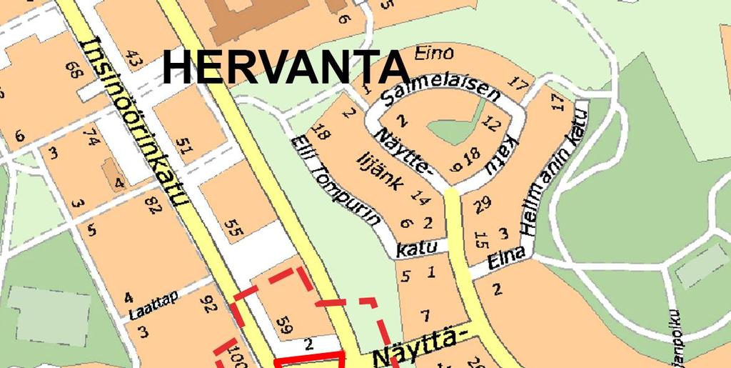 TAMPERE Asemakaavan muutoksen osallistumis- ja arviointisuunnitelma 4.12.2014, tark. 8.8.2016, tark. 20.3.2017 HERVANTA, PUISTO-JA KATUALUETTA, RAITIOTIEN SÄHKÖNSYÖTTÖASEMA. ASEMAKAAVA NRO 8601.