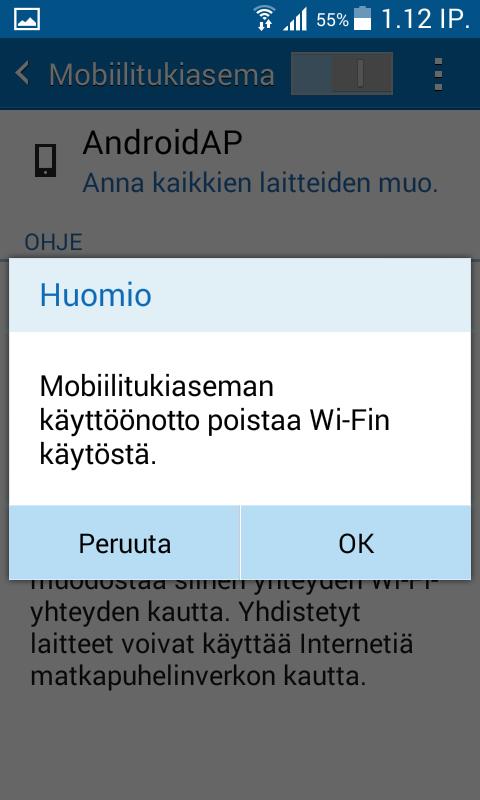 Elisa Oyj Ohje 9 (12) 5. Vastaa kyllä wifin poistoon 6.