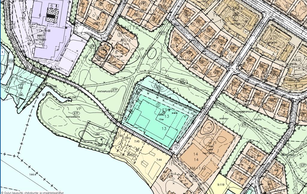 4/6 Sivu 5 Alueella voimassa olevat kaavat Oulun yleiskaava 2020 Oulun yleiskaavassa 2020 suunnittelualue on pääosin osoitettu yhdyskuntateknisen huollon alueeksi (ET).