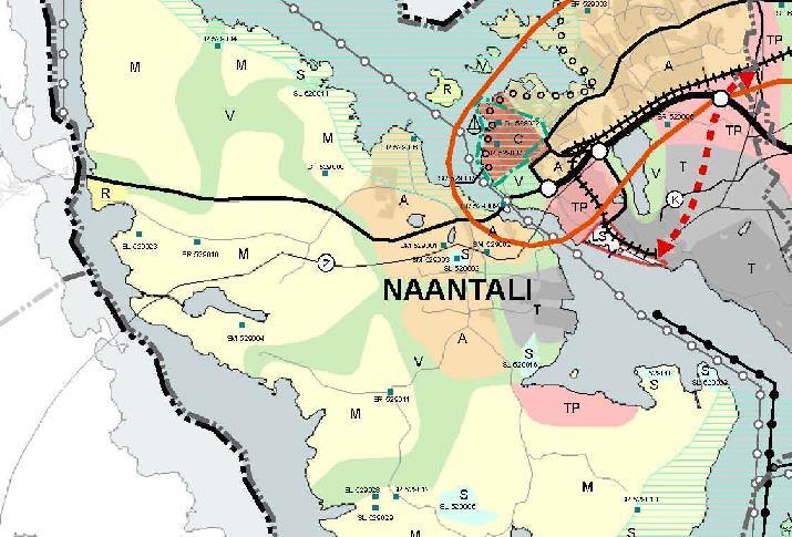 5 (10) Kuva 3 Ote Varsinais-Suomen maakuntakaavasta / Turun kaupunkiseudun maakuntakaava.