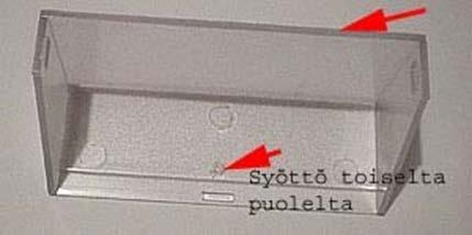 Tästä ja sisäänvalukohdan paikasta voi päätellä, että kappale valetaan ilman jakokanavistoa eli suoraan suuttimesta.