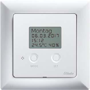 Tap-radio sensorit ja painikkeet TF-UTH Tap-radio termostaatti kello-, lämpötila-, ja kosteustoiminnolla Langaton lämpötilatermostaatti ja kosteusanturi kellotoiminnolla.