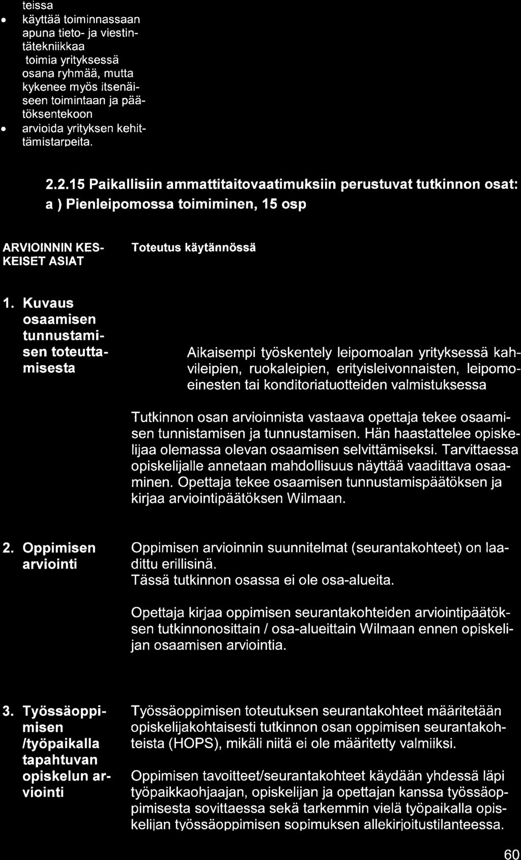 teiss käyttää toiminnssn pun tieto- j viestintätekniikk toimi yrityksessä osn ryhmää, mutt kykenee myös itsenäiseen toimintn j päätöksentekoon rvioid yrityksen kehittämistrpeit. 2.