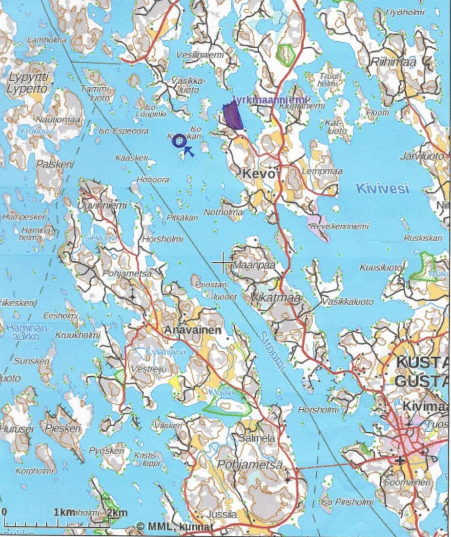 3 1 Johdanto Varesniemi sijaitsee Kustavin kunnassa noin seitsemän kilometriä Kustavin keskustasta luoteeseen. Varesniemen selvitysalue on 22 hehtaarin suuruinen.