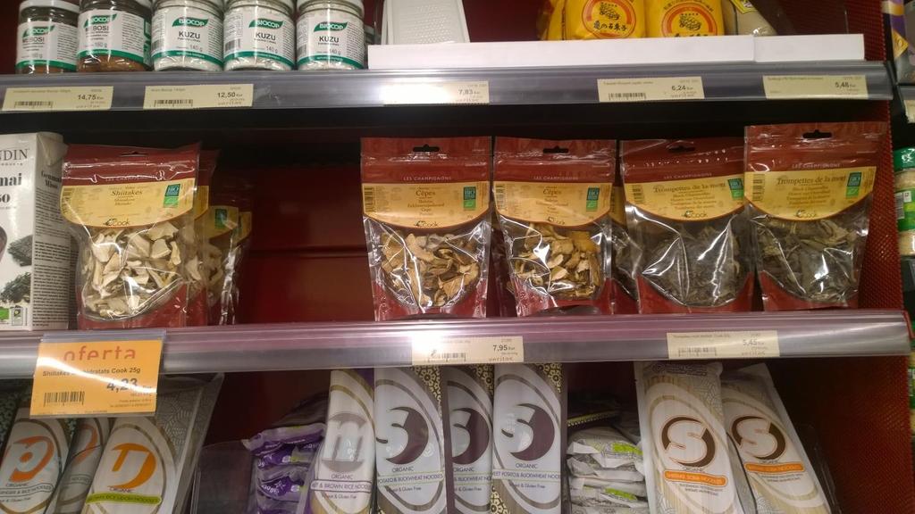 Veritas-luomukaupasta löytyi myös kuivattuna