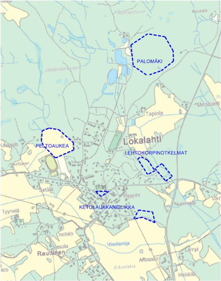 selvitykset Luontoselvitys v. 2015. Tekijöinä Sakari Hinneri (kasvillisuus) 