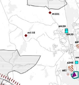 10 Ote Jyväskylän kaupungin yleiskaavan kartasta 5/7 Kulttuuriympäristökartalla (5/7) yleiskaavarajaukseen sisältyy merkinnällä m101 Pohjolan talon vanha hyvin säilynyt pihapiiri.