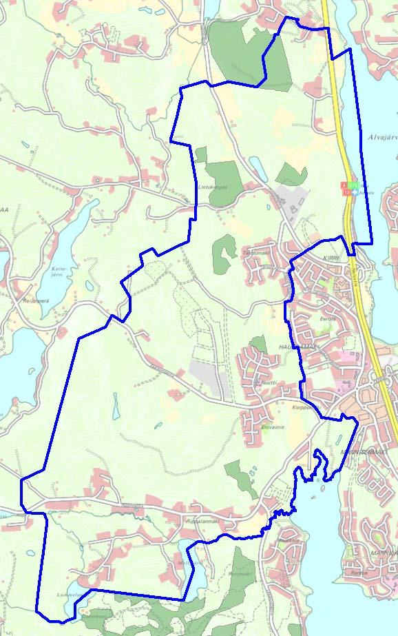 tarvetta esittää maankäyttöä koskevia muutoksia. Ne sisältyvät jo Jyväskylän kaupungin yleiskaavassa laajaan virkistysaluekokonaisuuteen.