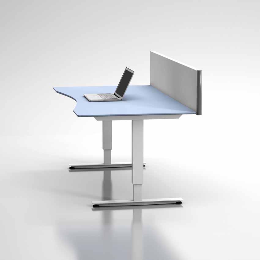 Suunnittele oma pöytäsi www.efg.fi Nettisivuillamme olevan uuden työkalun avulla voit yhdistellä materiaaleja ja värejä helpottaaksesi oman sovelletun EFG Izi Niveau -istuma-seisomapöytäsi valintaa.