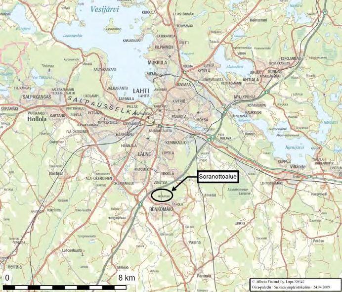 10 RENKOMÄEN MAA-AINESALUEEN KEHITTÄMINEN 1 JOHDANTO sekä Hämeen ympäristökeskuksen (nyk. Hämeen ELY-keskus) siitä 24.9.2009 antaman lausunnon mukaisesti.