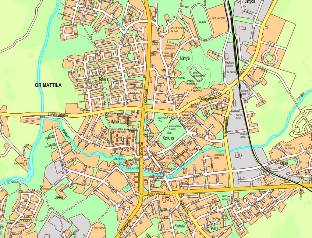 hyväksytty 16.3.2016 päivitetty 21.9.2016 ORIMATTILAN KAUPUNKI MÄNTYLÄ, UUDEN URHEILUTALON ASEMAKAAVAMUUTOS SISÄLTÖ 1. ASEMAKAAVAMUUTOKSEN PERUSTIEDOT 2 2. SUUNNITTELUN LÄHTÖKOHDAT 2 3.