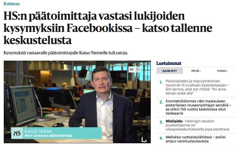 38 % 19 % Lisäämään keskustelua, tuomaan oman