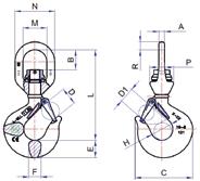 Koukkuja kääntäjiin FRG-mallit Kääntäjään A B C D E F Ø G Ø H Nostokapasiteeetti kg Paino kg FR35 222 85 168 150 318 50 25 41 3500 11,1 789-494535 FR50 222 85 168 150 318 59,5 30 41 3500 10,5