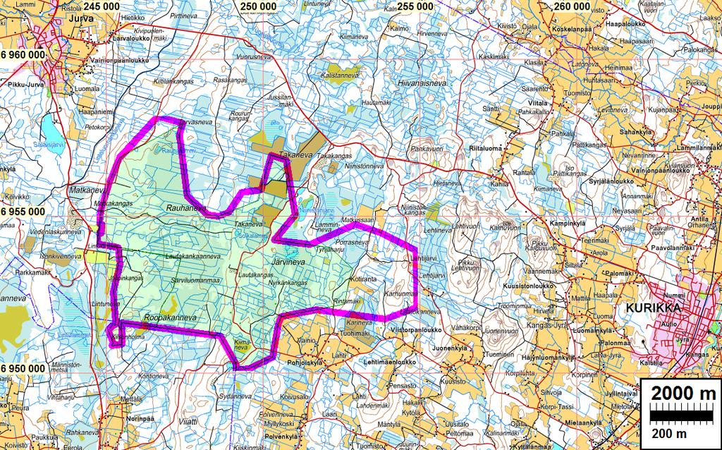 2 Sisältö Kansikuva: Perustiedot... 2 Yleiskartta... 3 Inventointi... 4 Muinaisjäännökset... 6 30 KURIKKA RAUHAKANGAS 1... 6 31 KURIKKA RAUHANKANGAS 2... 7 32 KURIKKA JOUPINKANGAS 1.