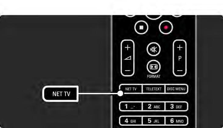 2.8.4 Net-TV:n selaaminen 1/6 Voit selata Net-TV:tä sulkemalla tämän käyttöoppaan ja painamalla kaukosäätimen Net TV -painiketta tai valitsemalla aloitusvalikosta Selaa verkko-tv:tä ja