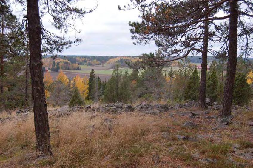 Lupajan Karpinmäen röykkiöalueelta avautuu upea näköala Perniönjoen ja Asteljoen laaksoon.