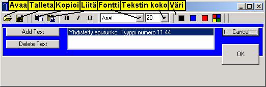 Iso OK nappi tulostaa molemmat sivut, mikäli molemmat sivut on valittu merkintärukseilla, tai vain toisen sivun, jos vain toinen ruksi on merkittynä.