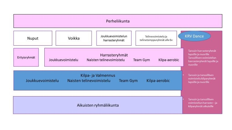 6 3.1. Perheliikunta ja lasten ja nuorten harrasteryhmät Perheliikunta Perheliikunnan tavoitteena on tukea lapsen ja vanhemman suhdetta sekä vahvistaa lapsen motorisia taitoja.