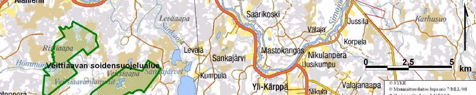 Arvokkaampaa linnusto on hankealueeseen rajoittuvalla avosuolla.