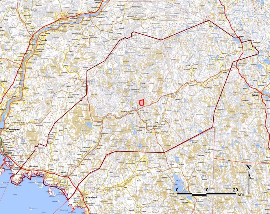 6.16. Porotalous Hanke on Isosydänmaan paliskunnan aluetta. Paliskunnan alue sisältää koko Simon kunnan ja merkittävän osan Ranuan kuntaa. Paliskunnan pinta-ala on 2280 km 2.