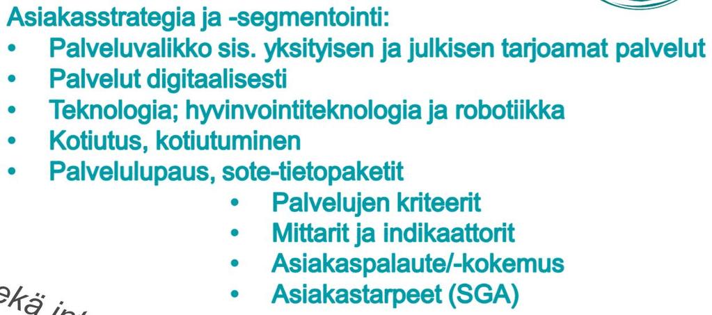 ohjaus Asiakkaan ohjaus ja palvelutarpeen arviointi, moniammatillinen geriatrinen arviointi (SGA) mahdollinen Sotekeskus Puhelinneuvonta,