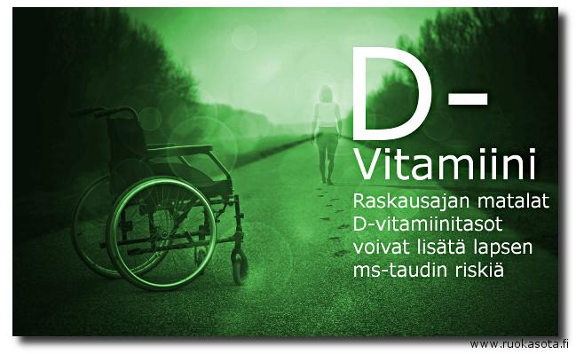 Raskausajan matalat D- vitamiinitasot voivat lisätä lapsen ms-taudin riskiä Uutiskatsaus: Ana Sandoiu raportoi Medical News Today lle tanskalaistutkimuksesta, jonka mukaan odottavan äidin matalat