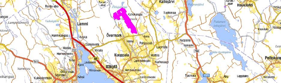 Iso-Saapasnevan suunnitellusta alueesta käytetään myöhemmin nimitystä hankealue. Hankealueen pinta-ala on noin 246 ha, josta tuotantokelpoista on noin 214 ha.