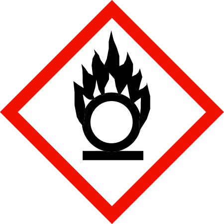 Sivu 2 / 8 Varoitusmerkit: GHS03-GHS07 Vaaralausekkeet H272 H335 H319 H315 Turvalausekkeet P220 P261 P305+P351+P338 Voi edistää tulipaloa; hapettava. Saattaa aiheuttaa hengitysteiden ärsytystä.