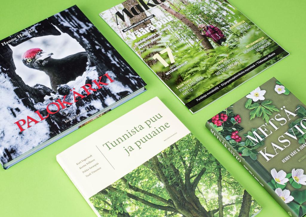 Metsäkustannuksen metsä- ja luontoaiheiset kirjat