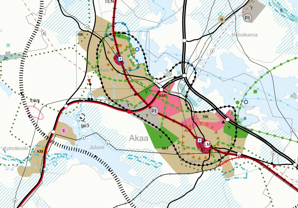 3 Lähtökohdat, tehdyt selvitykset ja aiemmat suunnitelmat 3.1 Kaavoitustilanne 3.1.1 Maakuntakaava Pirkanmaan maakuntakaava 2040 ehdotuksessa (maakuntahallitus 12.9.