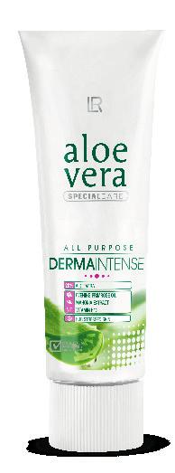 ALOE VERA ERIKOISTUOTTEET Aloe Vera DermaIntense 50 ml Suunnitelmallista hoitoa erityisen kuiville, rasittuneille ihoalueille Auttaa vahvistamaan ihon luonnollista suojakerrosta Lievittää ärtynyttä