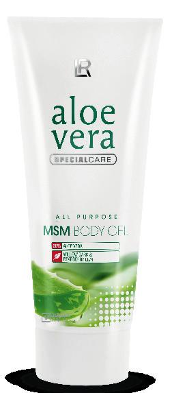 ALOE VERA ERIKOISTUOTTEET Aloe Vera MSM Body Gel 200 ml Aloe Vera mit Propolis 100 ml Tukee lihasten palautumista rasituksen jälkeen Antaa iholle lisää joustavuutta Viilentävä vaikutus Täyteläistä