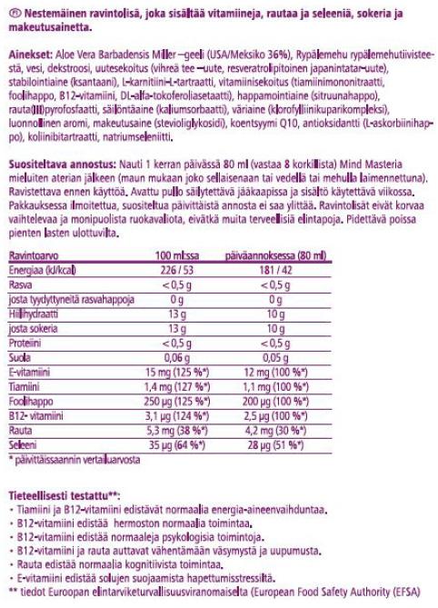 päivää) Mind Master Formula Green Mind