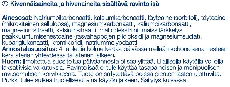 RAVINTOLISÄT 1.