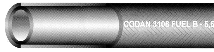 LETKUT POLTTOAINELETKU C 3106 lyijyttömälle bensiinille kehitetty kangaspäällysteinen letku sisäkumi musta, sileä NBR/PVC ulkopinta musta, rayonkudos lämmönkesto -30 C.