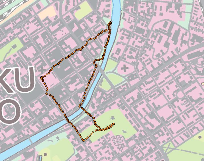 TURUN LUONNONSUOJELUYHDISTYKSEN MELUKÄVELY 8.10.2014 Hiljan päivänä TLSY järjesti melukävelyn.
