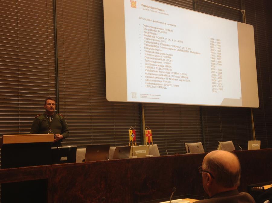 Louhisaaren Reserviläiset ry Sivu 5 / 17 4.3 Reserviläisliiton kokoukset Yhdistyksen sihteeri Jyri Jylhä osallistui 5.3.2016 Tampereella yhdistysjohdon koulutukseen. 10.11.